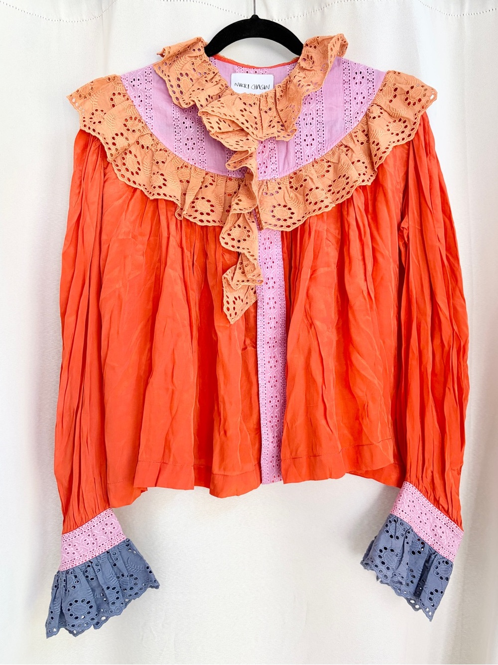 Nikki Chasin Sonnet blouse - Tomato Size L